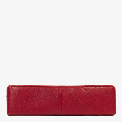 Chanel Classic Small Flap Bag aus rotem Lammleder mit 24K vergoldeter Hardware