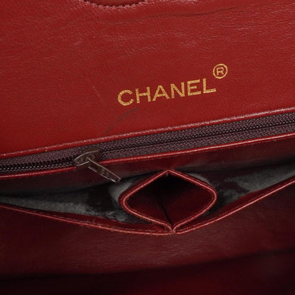 Chanel Classic Square Double Flap Tasche Schwarz Lammleder Steppung mit 24K vergoldeten Beschlägen 1986-1988