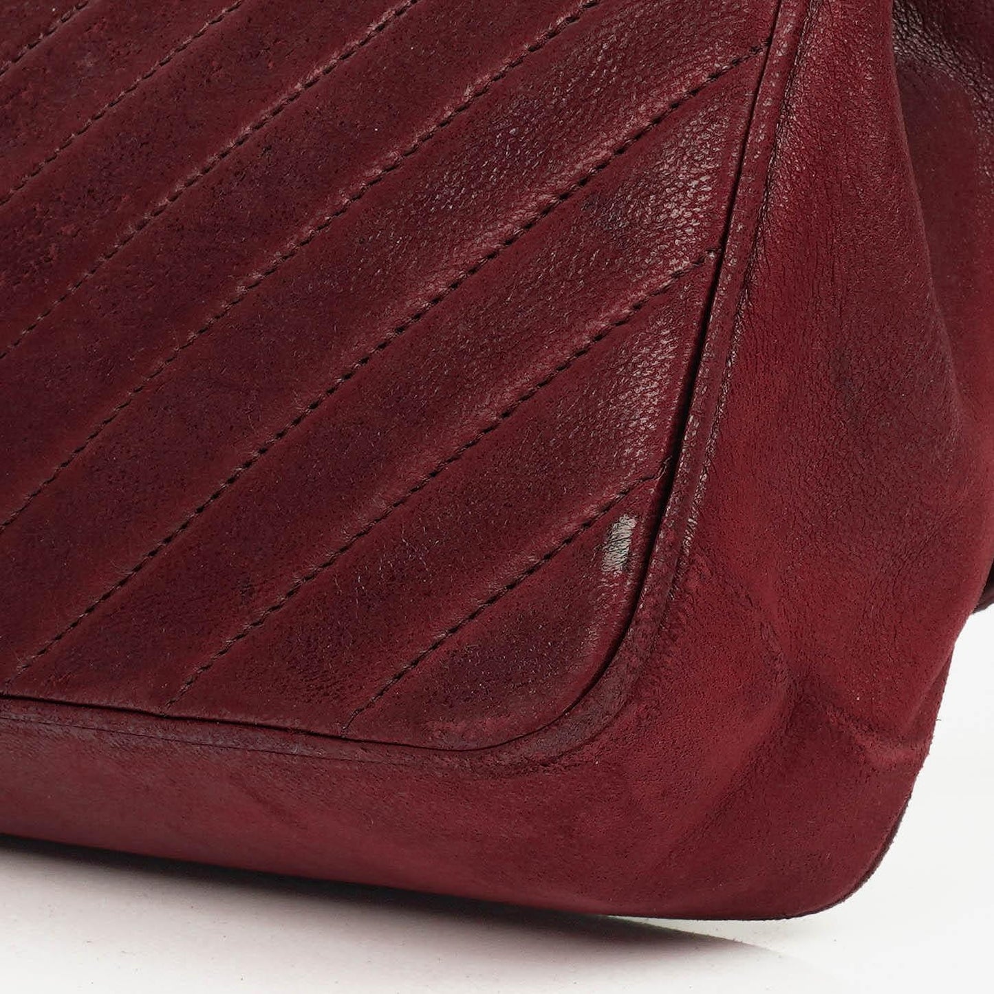 Chanel Klassische Diagonal Gesteppt Lammleder Einzelklappe Tasche mit 24K Vergoldeter Hardware