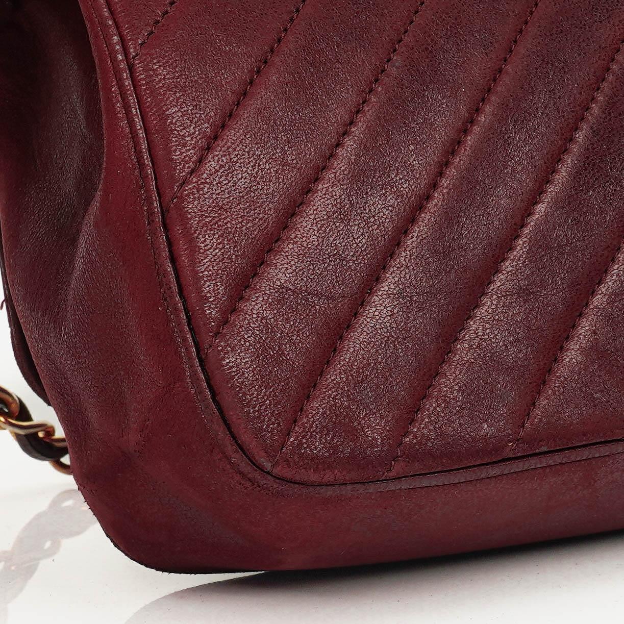 Chanel Klassische Diagonal Gesteppt Lammleder Einzelklappe Tasche mit 24K Vergoldeter Hardware