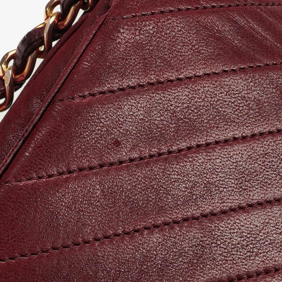 Chanel Klassische Diagonal Gesteppt Lammleder Einzelklappe Tasche mit 24K Vergoldeter Hardware