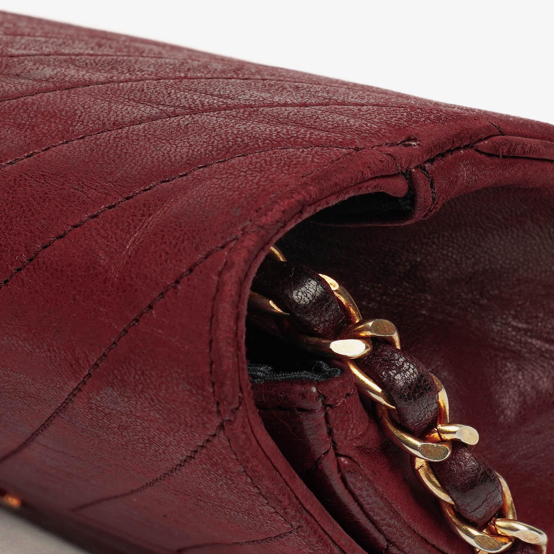 Chanel Klassische Diagonal Gesteppt Lammleder Einzelklappe Tasche mit 24K Vergoldeter Hardware