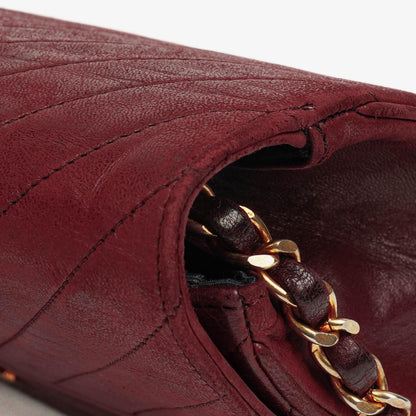 Chanel Klassische Diagonal Gesteppt Lammleder Einzelklappe Tasche mit 24K Vergoldeter Hardware