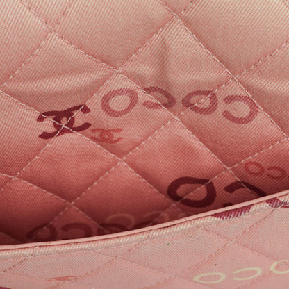 Chanel COCO Print Medium Classic Double Flap Tasche mit 24K vergoldeten Beschlägen