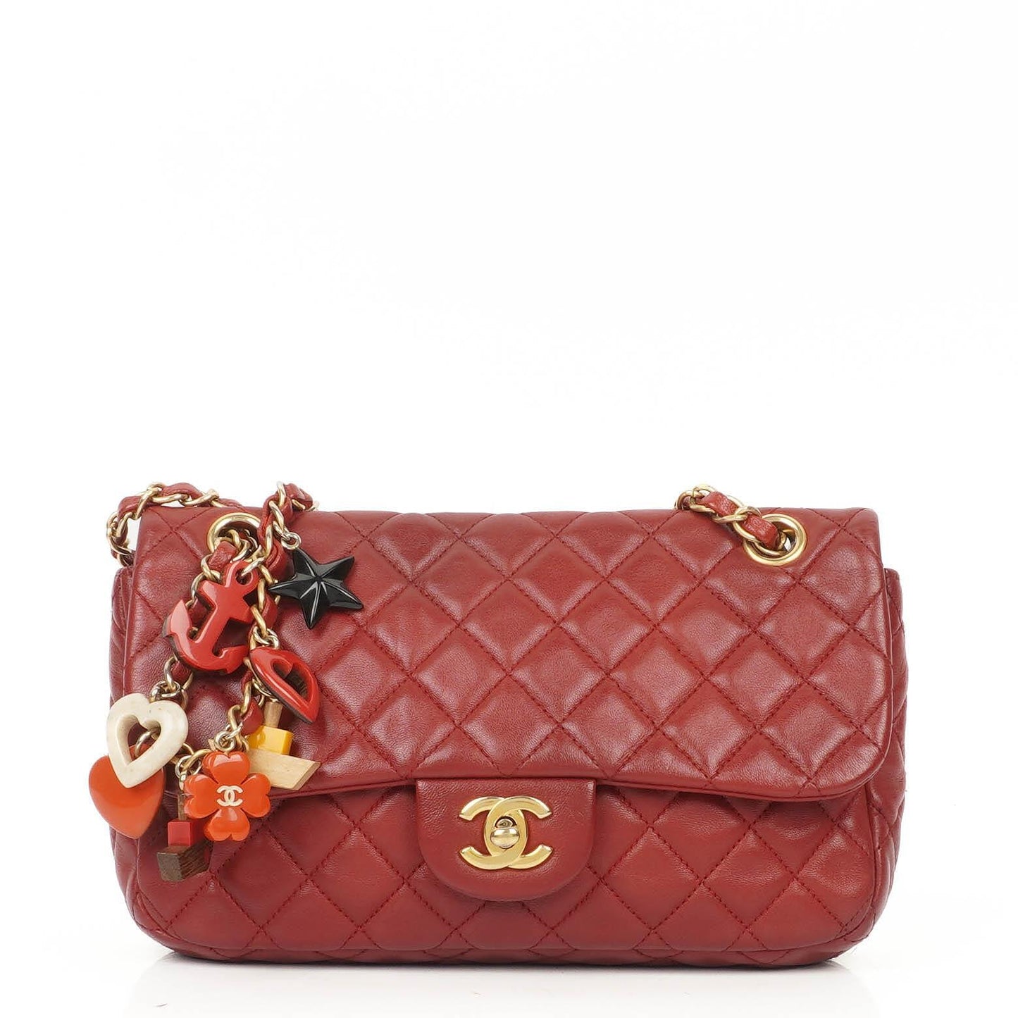 Chanel Cruise Charm Medium Flap Tasche Lammleder