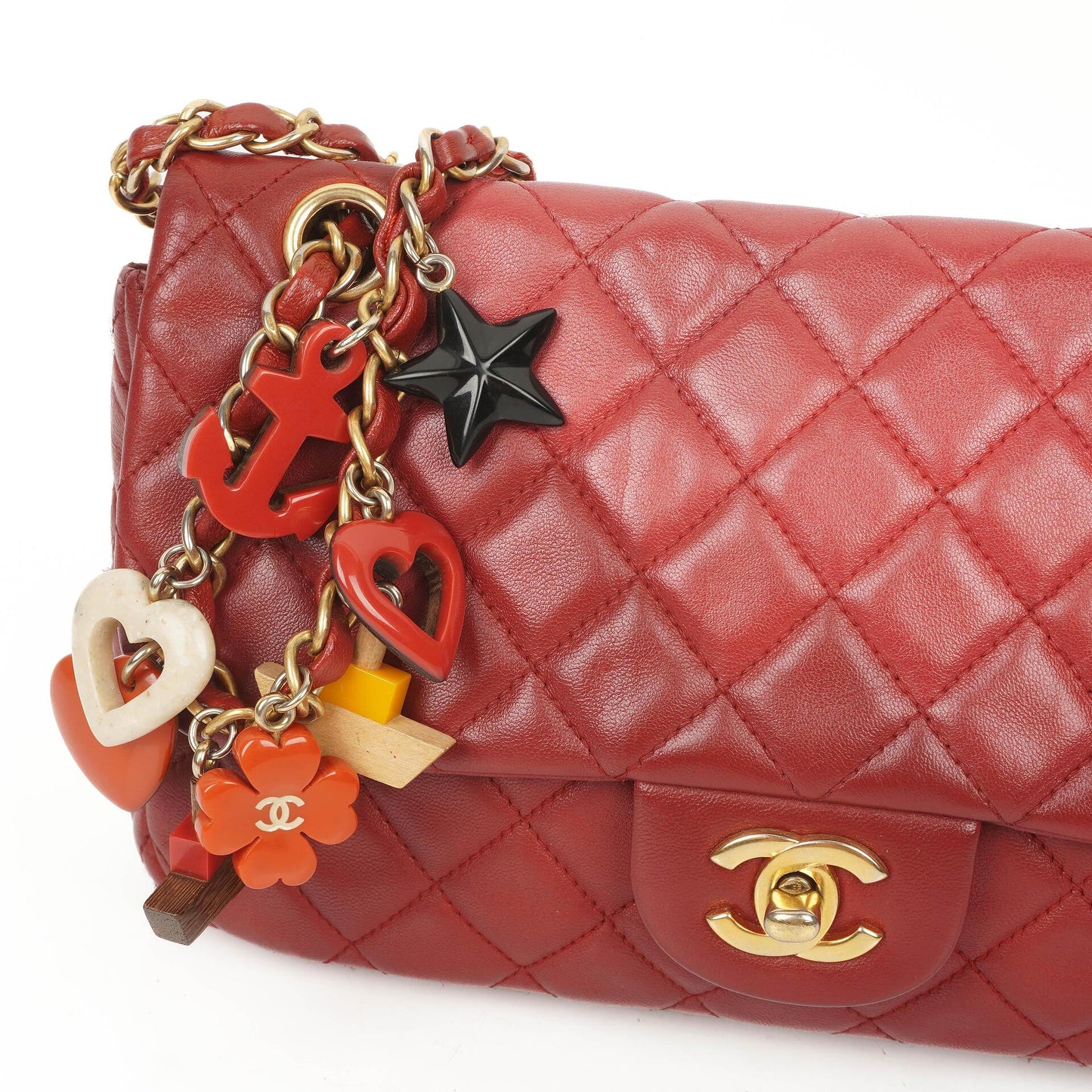 Chanel Cruise Charm Medium Flap Tasche Lammleder