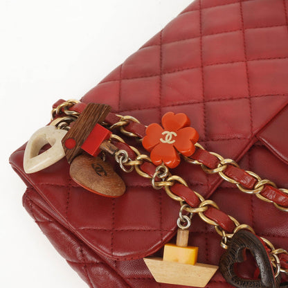 Chanel Cruise Charm Medium Flap Tasche Lammleder