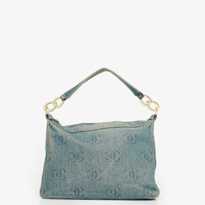 Chanel Denim CC kleine Hobo Tasche