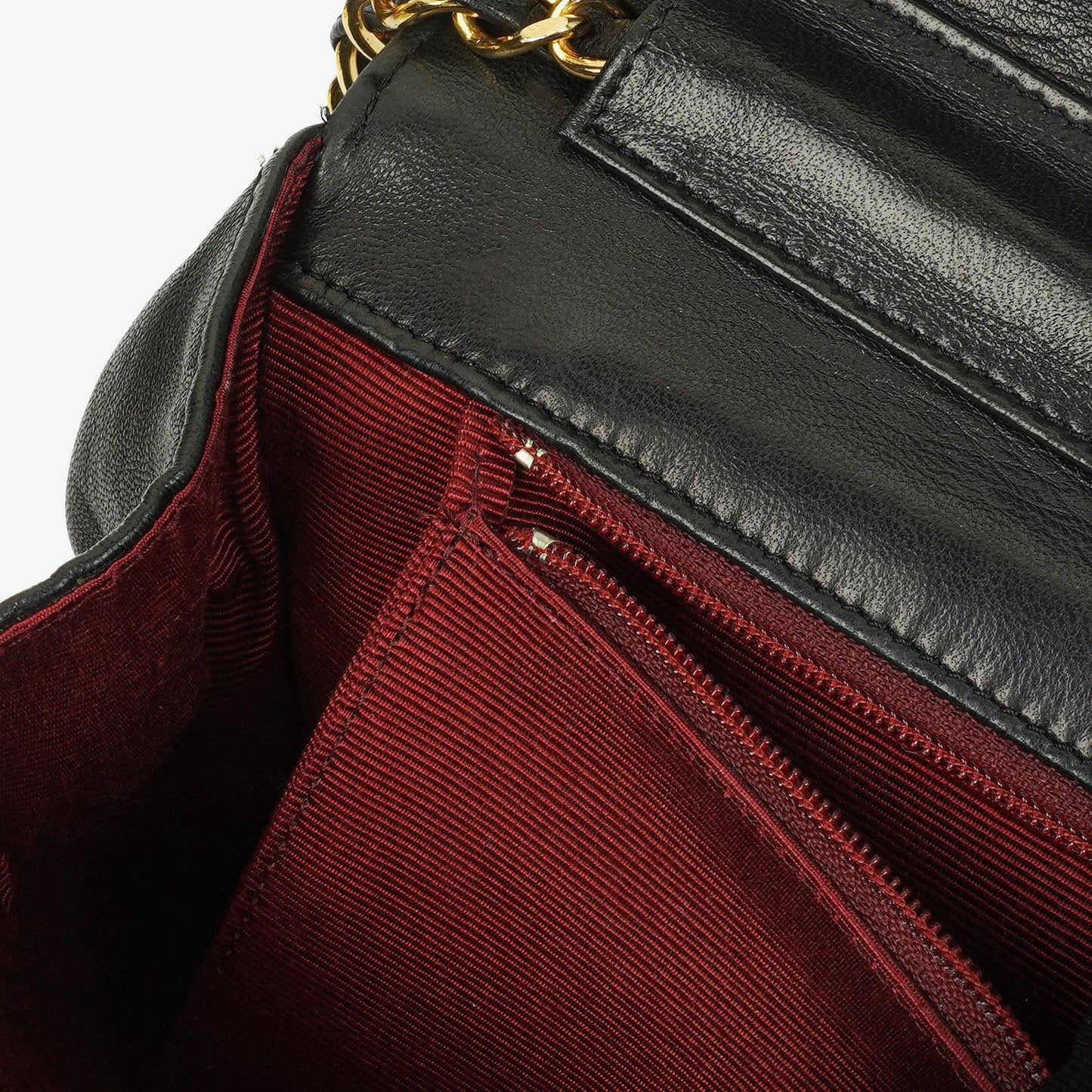 Chanel Diagonal Medium Classic Single Flap Tasche aus schwarzem gestepptem Lammleder mit 24K vergoldeter Hardware