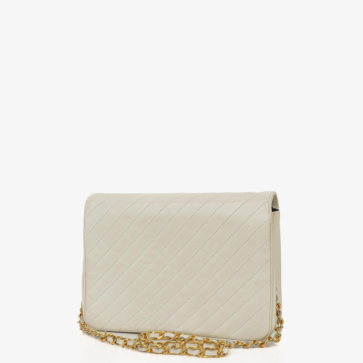 Chanel Small Classic Single Flap Tasche aus diagonal gestepptem Lammleder mit 24K vergoldeten Beschlägen
