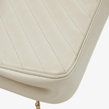 Chanel Small Classic Single Flap Tasche aus diagonal gestepptem Lammleder mit 24K vergoldeten Beschlägen
