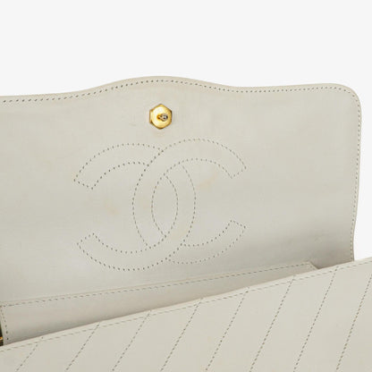 Chanel Small Classic Single Flap Tasche aus diagonal gestepptem Lammleder mit 24K vergoldeten Beschlägen