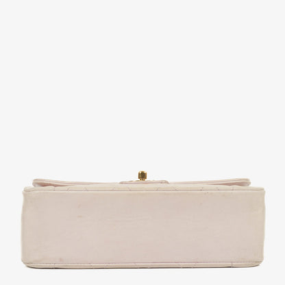 Chanel Diana Vintage Medium Flap Tasche aus gestepptem Lammleder mit 24K vergoldeter Hardware