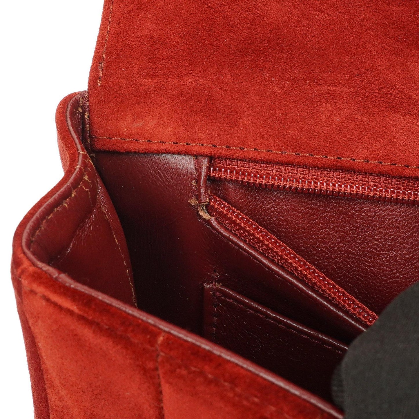 Chanel Diana Vertikale Gequiltete Single Flap Bag Weinrot Wildleder 24K Vergoldete Hardware