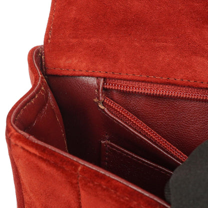 Chanel Diana Vertikale Gequiltete Single Flap Bag Weinrot Wildleder 24K Vergoldete Hardware