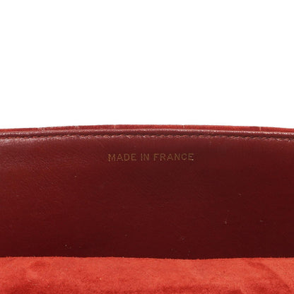 Chanel Diana Vertikale Gequiltete Single Flap Bag Weinrot Wildleder 24K Vergoldete Hardware