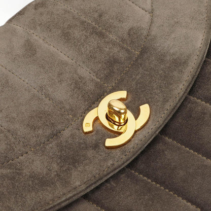 Chanel Diana Vertical Single Flap Bag, Gestepptes Leder, 24K Goldplattierte Hardware