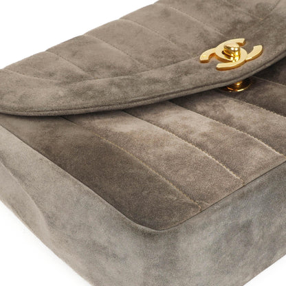Chanel Diana Vertical Single Flap Bag, Gestepptes Leder, 24K Goldplattierte Hardware
