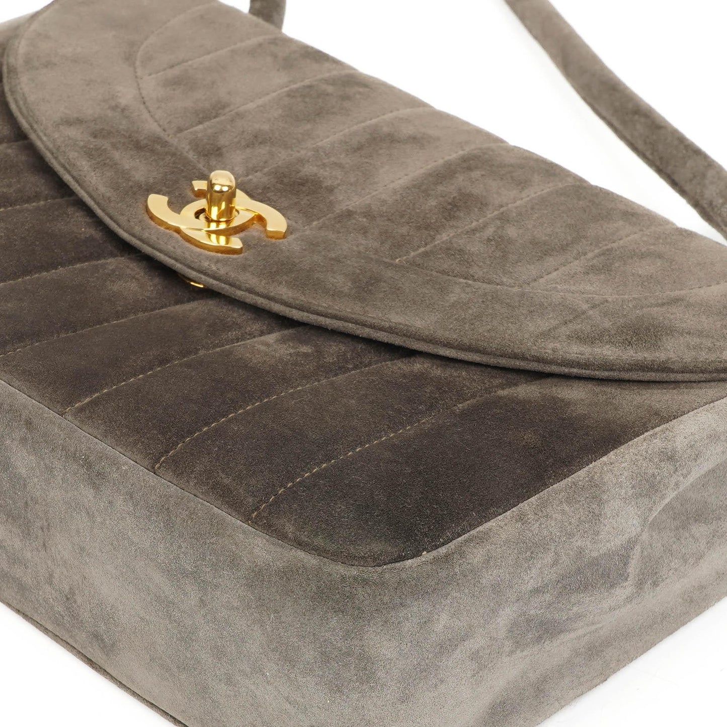 Chanel Diana Vertical Single Flap Bag, Gestepptes Leder, 24K Goldplattierte Hardware