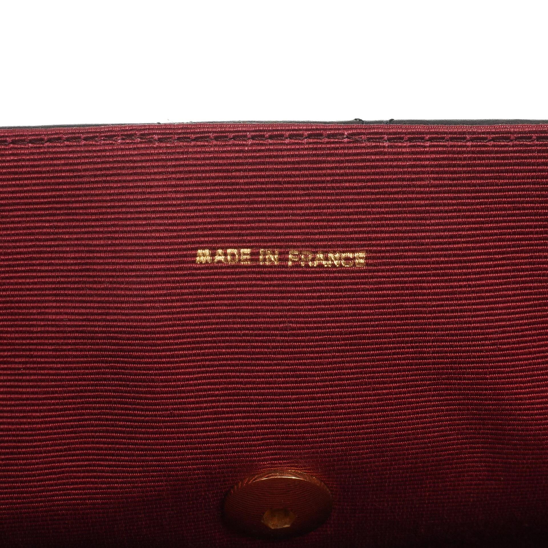 Chanel Double Flap Halbmond Schwarz Lammleder Mit 24K Vergoldeten Beschlägen