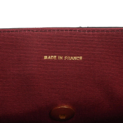 Chanel Double Flap Halbmond Schwarz Lammleder Mit 24K Vergoldeten Beschlägen