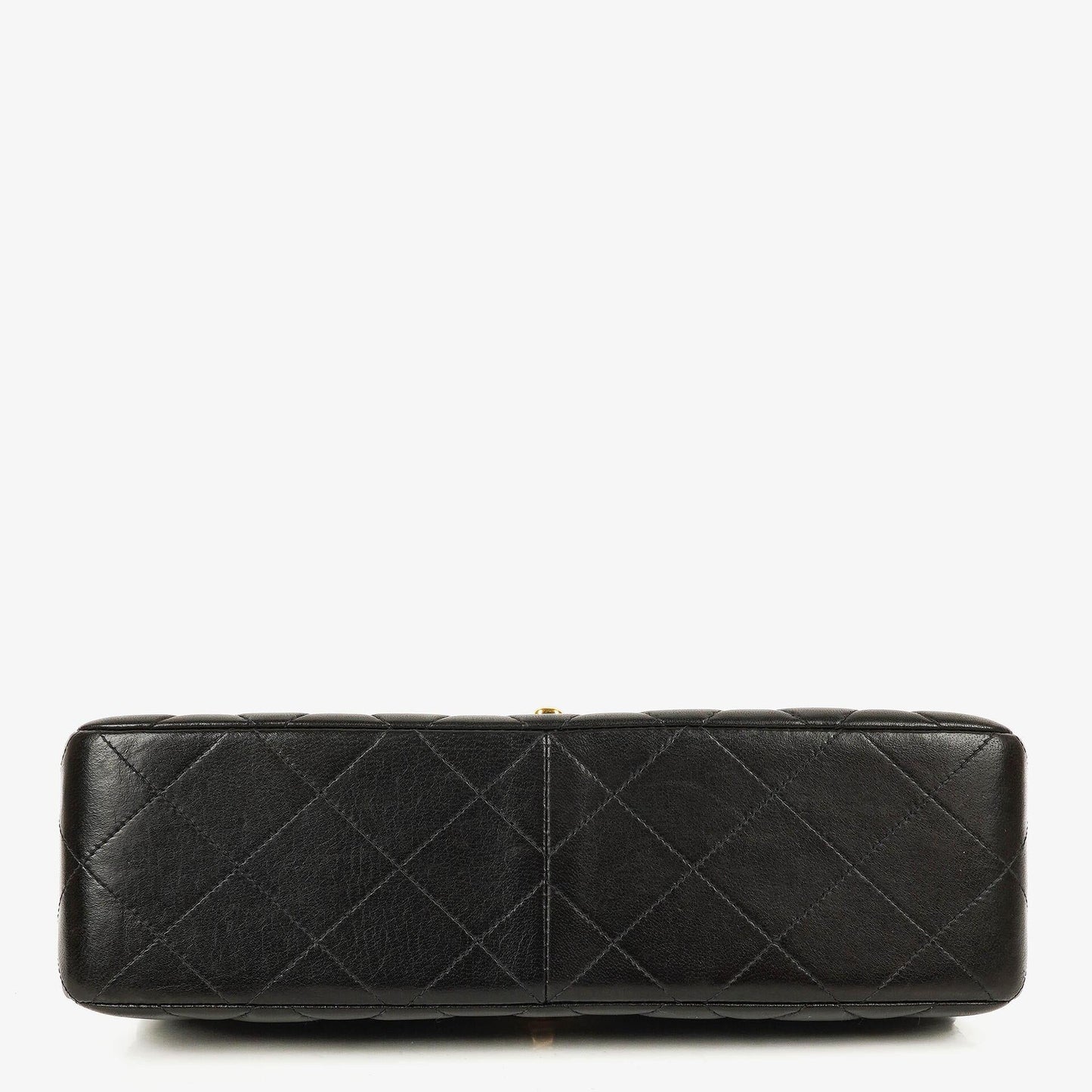 Chanel Wendedesign Clutch aus schwarzem Lammleder mit 24K-vergoldeten Beschlägen