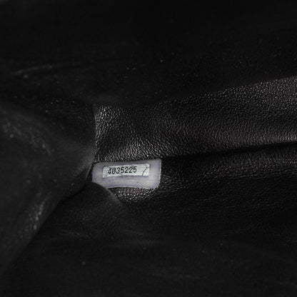 Chanel Wendedesign Clutch aus schwarzem Lammleder mit 24K-vergoldeten Beschlägen