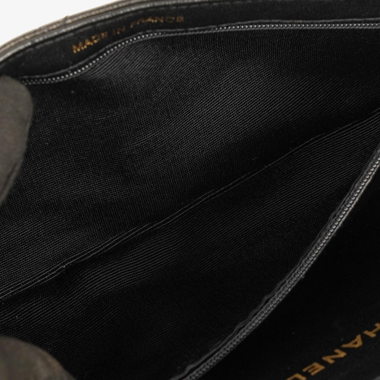 Chanel Wendedesign Clutch aus schwarzem Lammleder mit 24K-vergoldeten Beschlägen