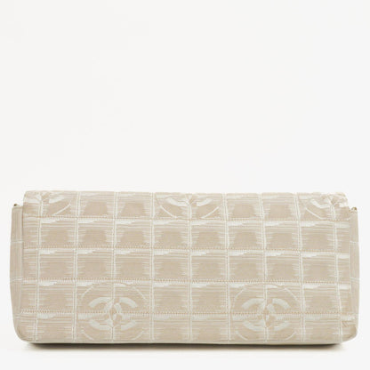 Chanel East West Travel Line Chocolate Bar Flap Tasche