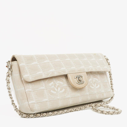 Chanel East West Travel Line Chocolate Bar Flap Tasche
