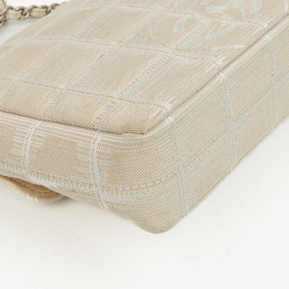 Chanel East West Travel Line Chocolate Bar Flap Tasche