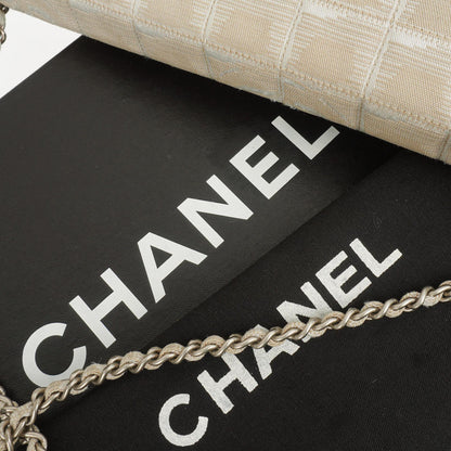 Chanel East West Travel Line Chocolate Bar Flap Tasche