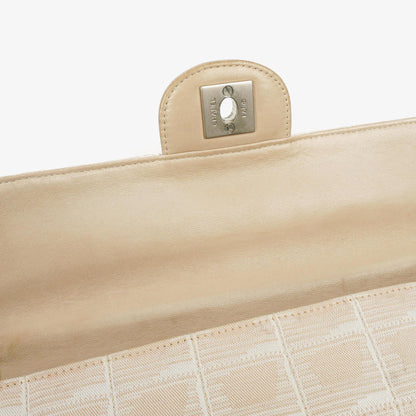 Chanel East West Travel Line Chocolate Bar Flap Tasche
