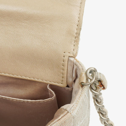 Chanel East West Travel Line Chocolate Bar Flap Tasche