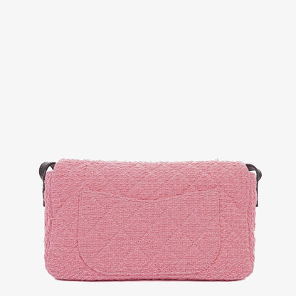 Chanel Easy Tweed Jumbo Pink 2.55 Reissue Messenger Flap Bag