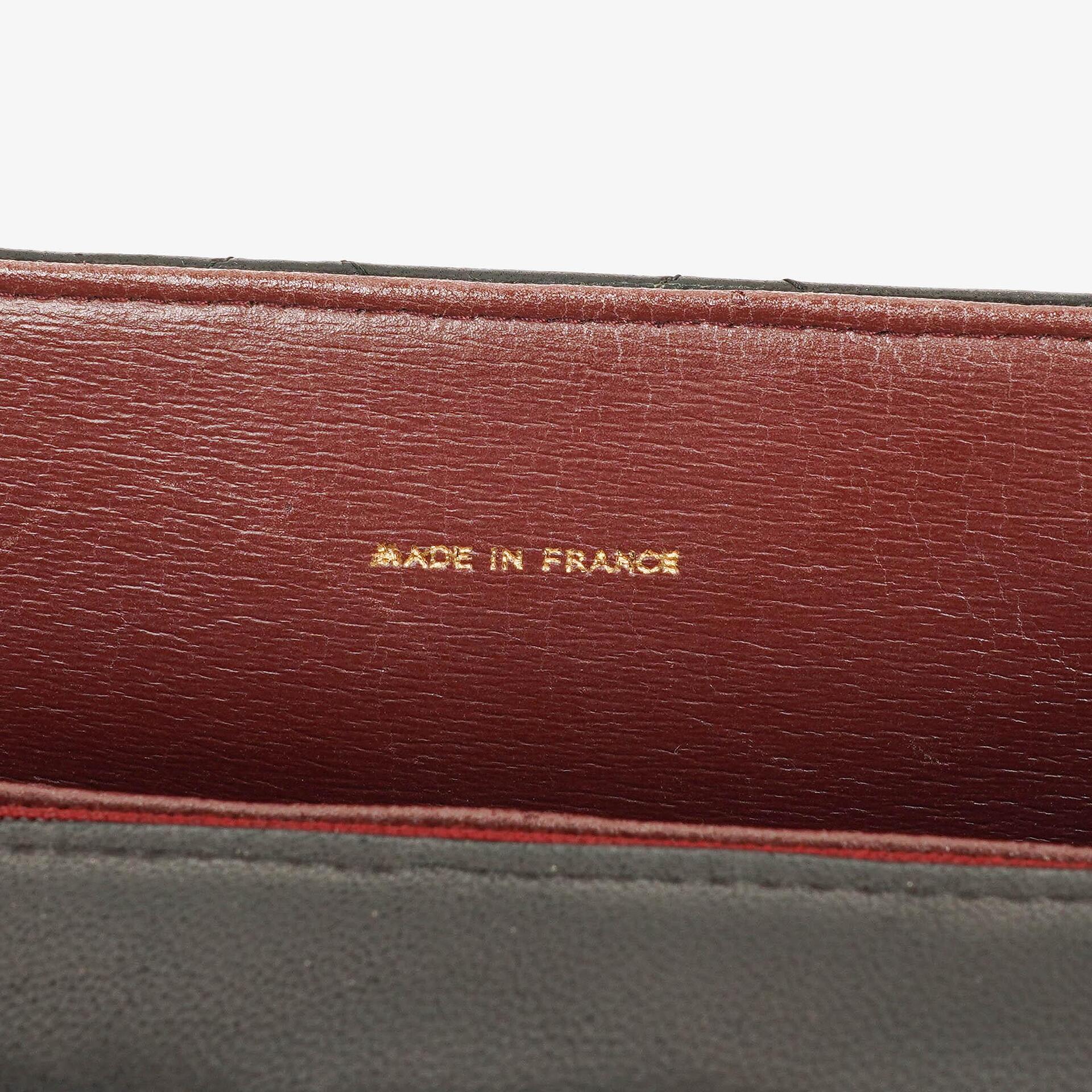 Chanel Envelope Flap Tasche Schwarz Gepolstertes Lammleder mit 24K Vergoldeten Beschlägen