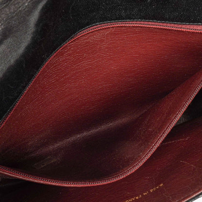 Chanel Envelope Flap Tasche aus schwarzem gestepptem Lammleder mit 24K vergoldeten Beschlägen