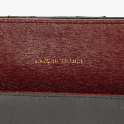 Chanel Envelope Flap Tasche aus schwarzem gestepptem Lammleder mit 24K vergoldeten Beschlägen