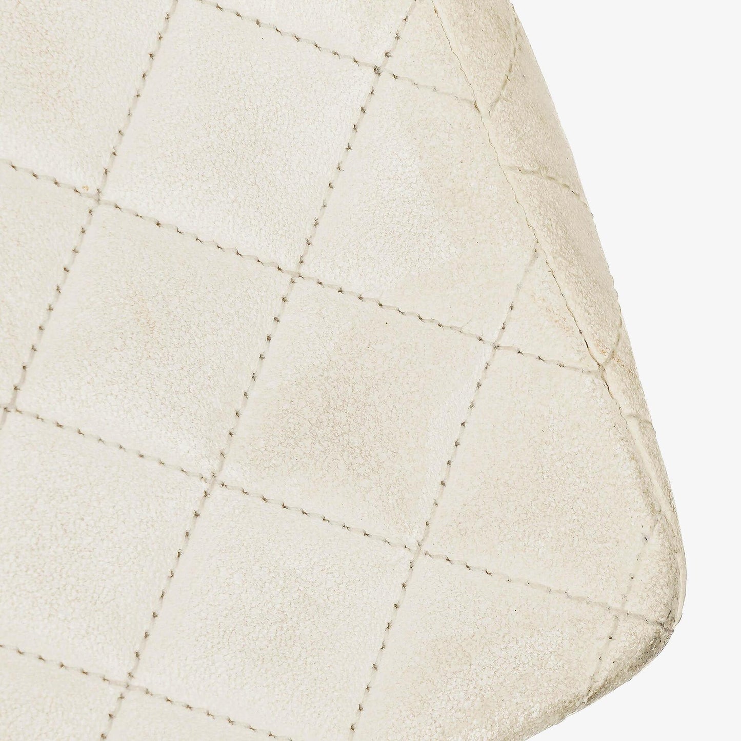 Chanel Umschlagklappe Tasche Weiß Gesteppt Lammleder mit 24K Vergoldeter Hardware