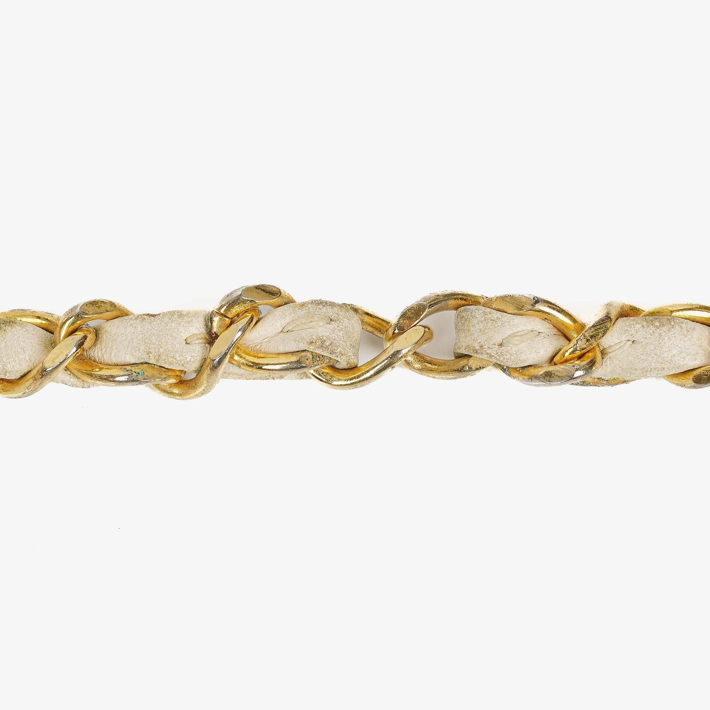 Chanel Umschlagklappe Tasche Weiß Gesteppt Lammleder mit 24K Vergoldeter Hardware