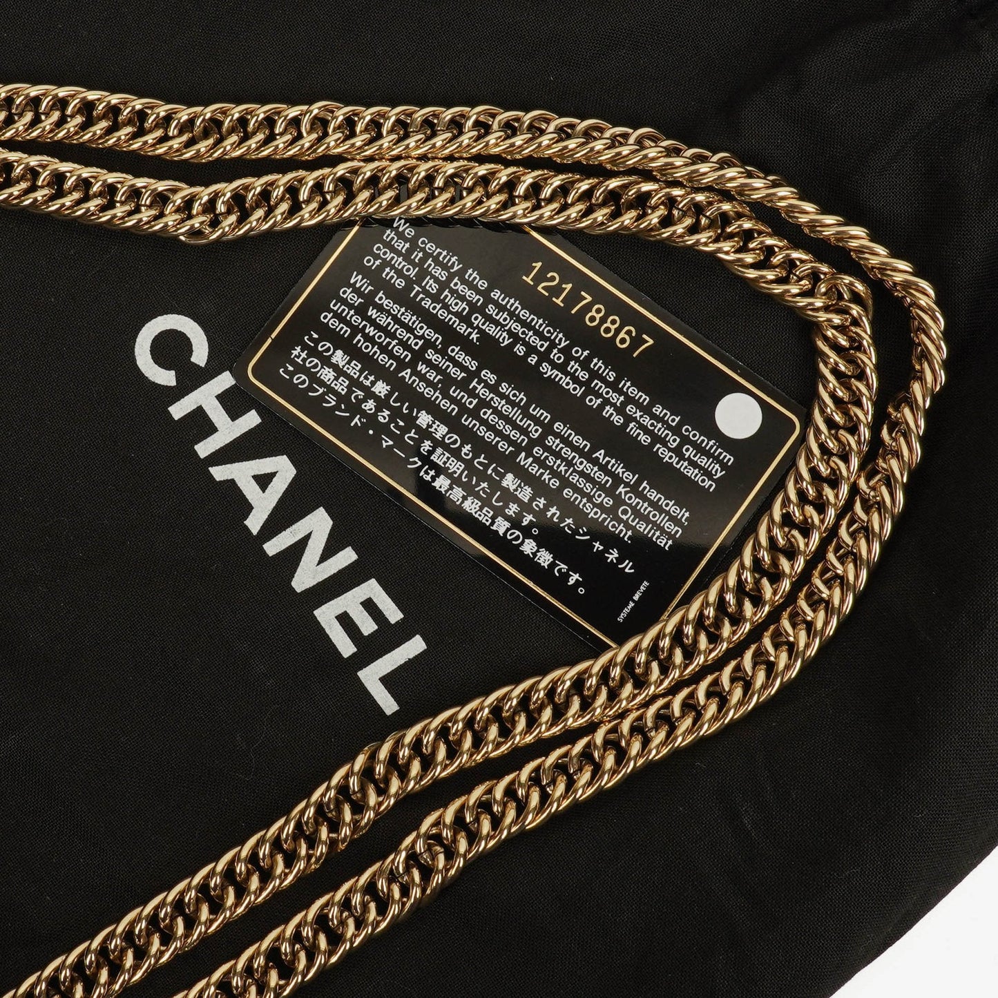 Chanel Evening Star East West Flap Bag aus gestepptem Glitzer-Lackleder