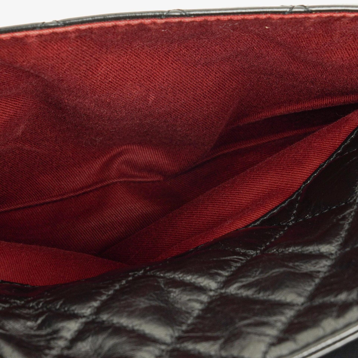 Chanel Große Tote Tasche mit Fronttasche aus glänzendem gestepptem Kalbsleder mit goldfarbenen Beschlägen 2014/2015