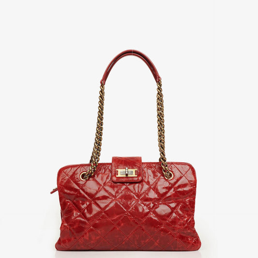 Chanel Reissue Tote Bag aus glänzendem Crackled-Kalbsleder