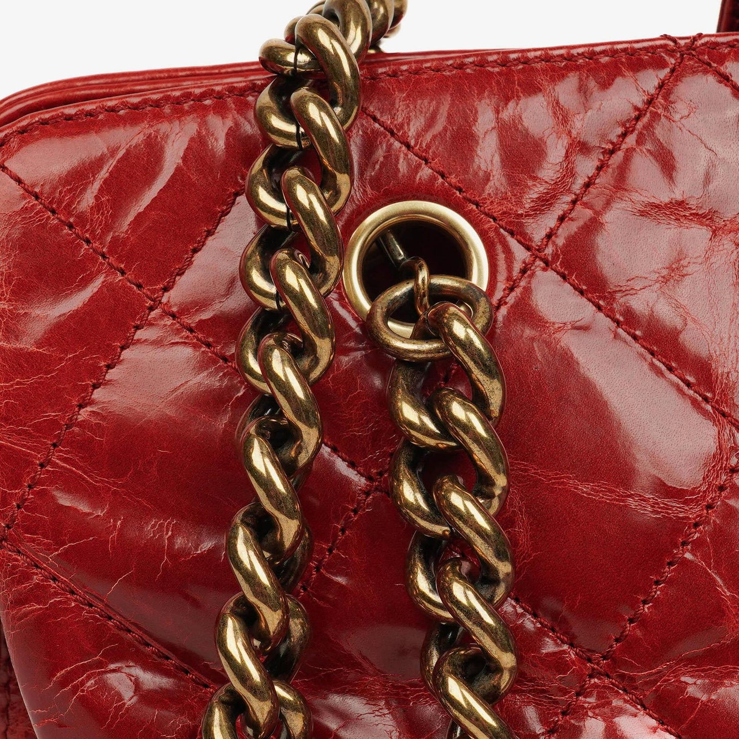 Chanel Reissue Tote Bag aus glänzendem Crackled-Kalbsleder