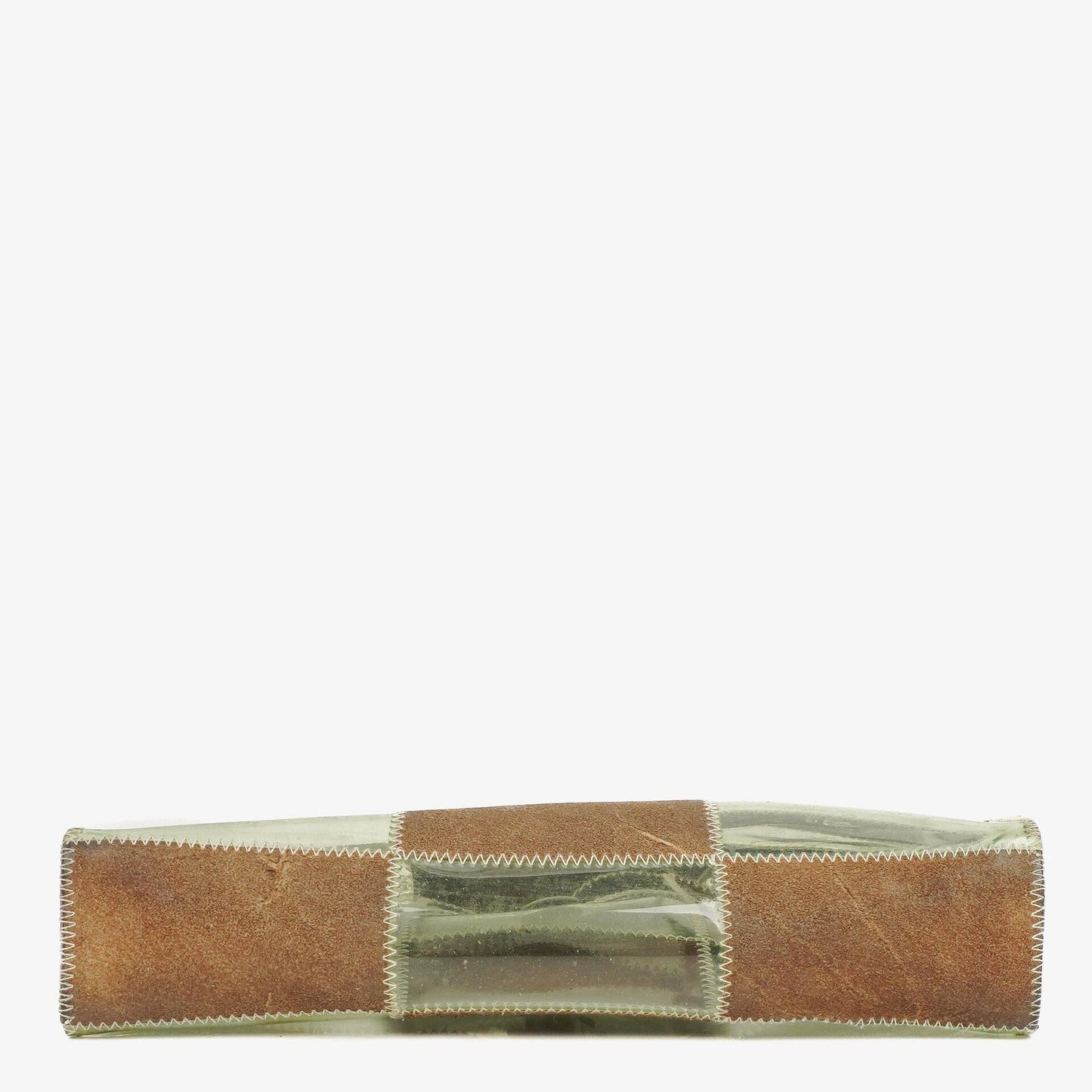 Chanel Naked Patchwork Flap Tasche aus grün-braunem PVC und Leder