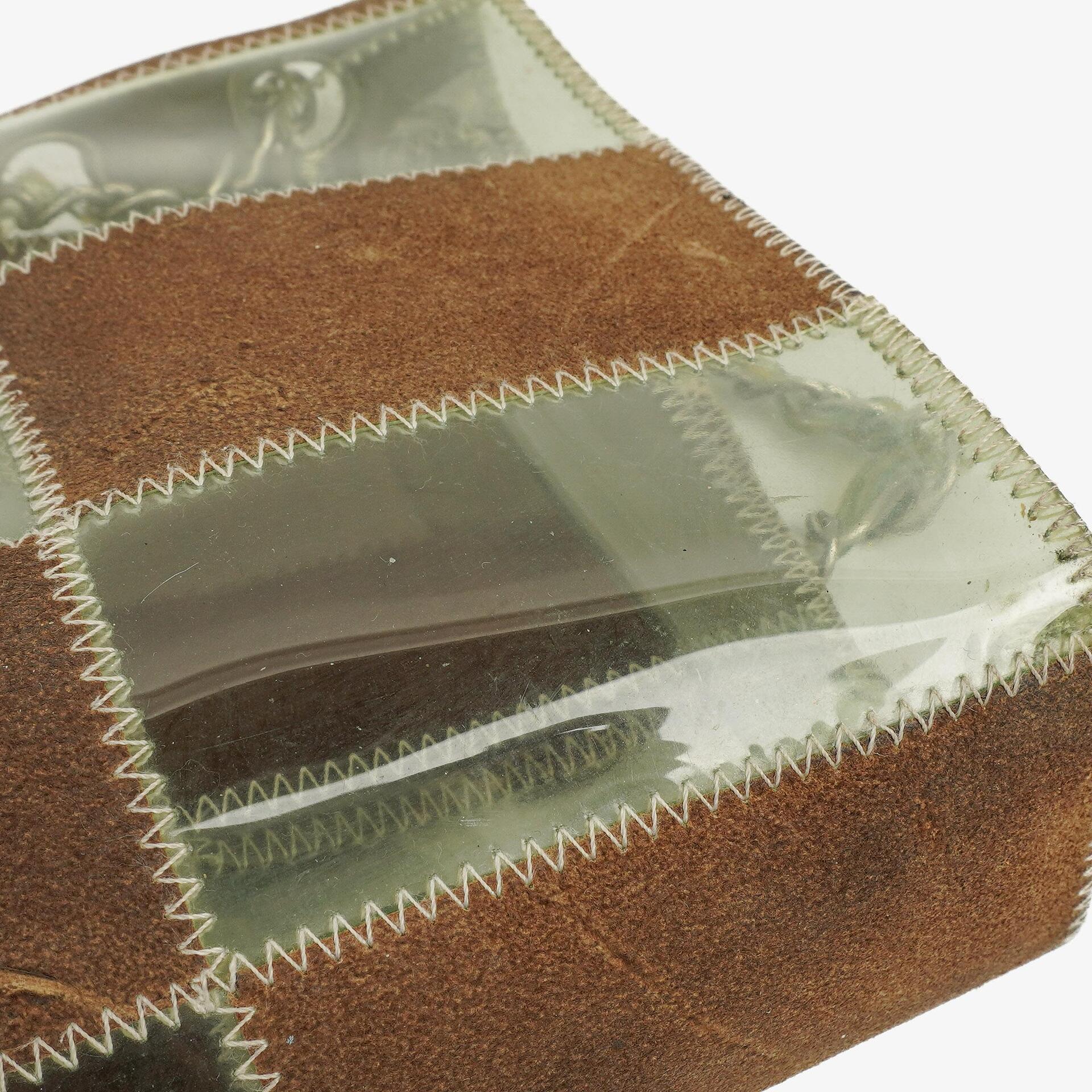 Chanel Naked Patchwork Flap Tasche aus grün-braunem PVC und Leder