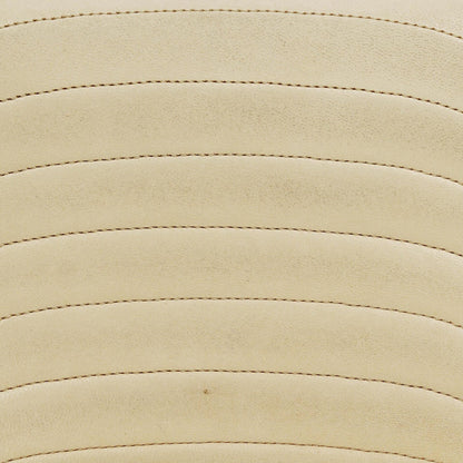 Chanel Halbmond Flap Bag aus beigem gestepptem Lammleder