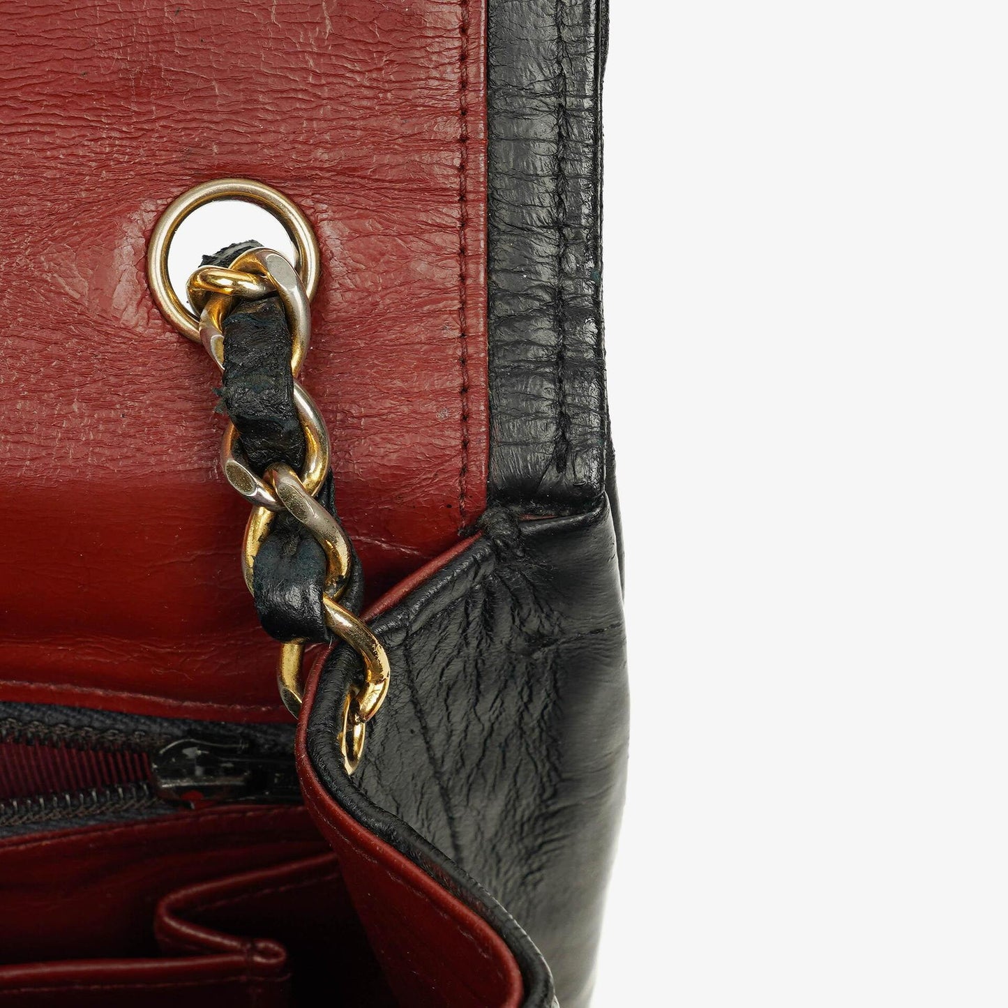 Chanel Halbmond Tasche aus gestepptem Lammleder in Schwarz mit 24K-vergoldeten Beschlägen