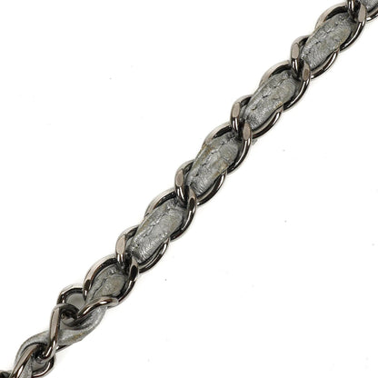 Chanel Ice Cube Flap Bag aus verspiegeltem Vinyl und silbernem Metallic-Leder mit silberfarbener Hardware