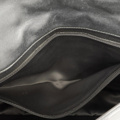 Chanel Ice Cube Flap Bag aus verspiegeltem Vinyl und silbernem Metallic-Leder mit silberfarbener Hardware